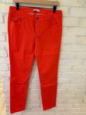 Prana Bright Red Skinny Jeans